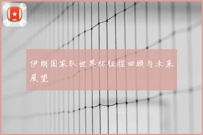 伊朗国家队世界杯征程回顾与未来展望